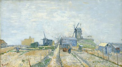 Montmartre, windmills and vegetable gardens by Vincent van Gogh